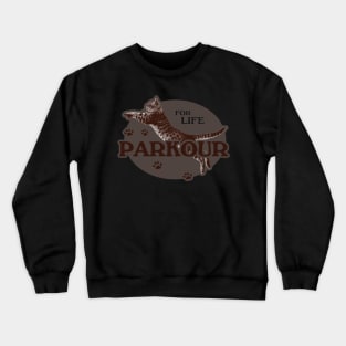 Just Like the Cat - Natural Born Parkour Crewneck Sweatshirt